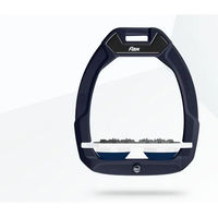 Produktbild von Flex-On Safe-On Sicherheitssättelsteigbügel Flat Ultra Grip Braun Weiß Marine