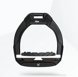 Flex-On Safe-On Sicherheitssättelsteigbügel für Kinder mit Grip in Schwarz Weiß oder Braun – Bild 1 von 1