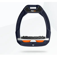 Produktbild von Flex-On Safe-On Sicherheitssättelsteigbügel Schräg mit Grip in Blau Grau Orange