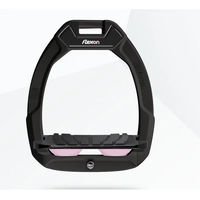 Produktbild von Flex-On Safe-On Sicherheitssättelsteigbügel schräg Ultra Grip Schwarz/Hellrosa