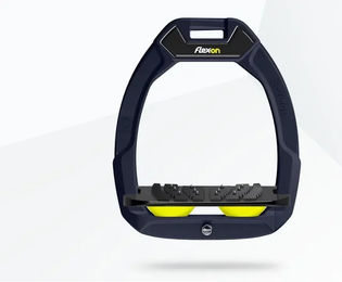 Flex-On Safe-On Sicherheitssättelsteigbügel Ultra Grip Marine Schwarz Gelb – Bild 1 von 1