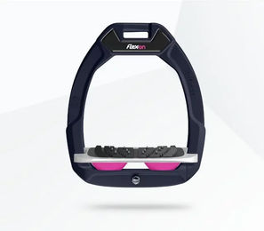 Flex-On Safe-On Sicherheitssättelstützen für Pferde mit Ultra Grip in Grün Grau Rosa – Bild 1 von 1