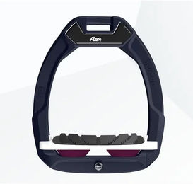Flex-On Safe-On Sicherheitssättelstützen für Reiter mit geneigtem Grip in Grün Weiß oder Pflaume – Bild 1 von 1