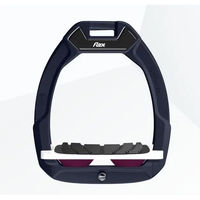 Produktbild von Flex-On Safe-On Sicherheitssättelstützen für Reiter mit geneigtem Grip in Grün Weiß oder Pflaume