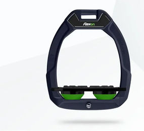 Flex-On Safe-On Sicherheitssättelunterlagen flach aus Aluminium in Schwarz/Grün – Bild 1 von 1