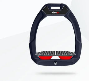 Flex-On Safe-On Sicherheitssattel für Distanzreiten aus Aluminium in Grau/Rot – Bild 1 von 1
