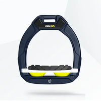 Produktbild von Flex-On Safe-On Sicherheitssattel für Kinder in Marine Weiß Gelb mit geneigtem Grip