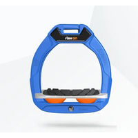 Produktbild von Flex-On Safe-On Sicherheitssattel für Kinder mit Neigungsgrip in Blau Grau Orange