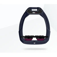 Produktbild von Flex-On Safe-On Sicherheitssattel für Pferde aus Aluminium in Schwarz/Prune mit flachem Grip