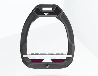 Flex-On Safe-On Sicherheitssattel mit flachem Griff in Anthrazit Weiß Pflaume – Bild 1 von 1