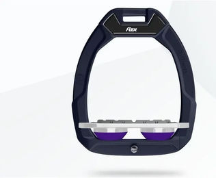 Flex-On Safe-On Sicherheitssattel mit flachem Griff in Braun Grau Violett – Bild 1 von 1
