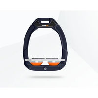 Produktbild von Flex-On Safe-On Sicherheitssattel mit flachem Grip in Marine Grau Orange