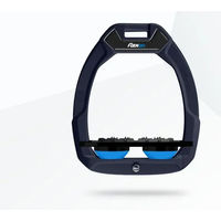Produktbild von Flex-On Safe-On Sicherheitssattel mit flachem Ultra Grip aus Aluminium in Schwarz/Blau