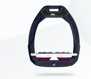 Flex-On Safe-On Sicherheitssattel mit flachem Ultra Grip in Aluminium Weiß Lila – Bild 1 von 1