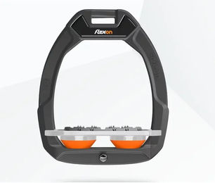 Flex-On Safe-On Sicherheitssattel mit flachem Ultra Grip in Anthrazit Grau Orange – Bild 1 von 1