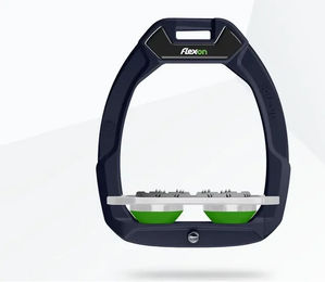 Flex-On Safe-On Sicherheitssattel mit flachem Ultra Grip in Blau Grau Grün – Bild 1 von 1