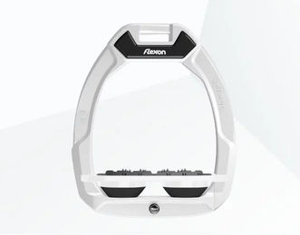 Flex-On Safe-On Sicherheitssattel mit flachem Ultra Grip in Weiß-Schwarz – Bild 1 von 1