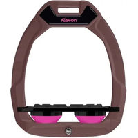 Produktbild von Flex-On Safe-On Sicherheitssattel mit flacher Griffstruktur in Braun Schwarz Rosa