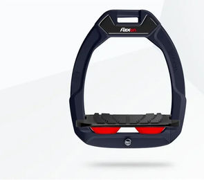 Flex-On Safe-On Sicherheitssattel mit schrägem Griff aus Aluminium in Schwarz-Rot – Bild 1 von 1