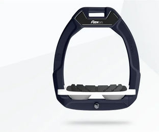 Flex-On Safe-On Sicherheitssattel mit schrägem Griff Blau Weiß Grün – Bild 1 von 1