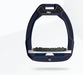 Flex-On Safe-On Sicherheitssattel mit schrägem Grip in Blau Grau Marine für Pferde – Bild 1 von 1