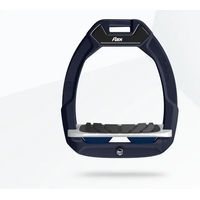 Produktbild von Flex-On Safe-On Sicherheitssattel mit schrägem Grip in Blau Grau Marine für Pferde