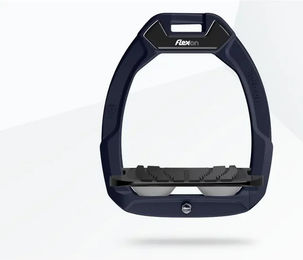 Flex-On Safe-On Sicherheitssattel mit schrägem Grip in Blau Schwarz Grau – Bild 1 von 1