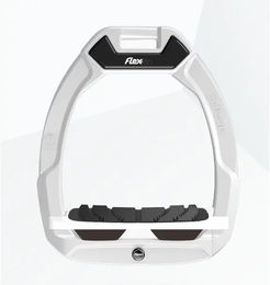 Flex-On Safe-On Sicherheitssattel mit schrägem Grip in Weiß-Weiß-Braun – Bild 1 von 1