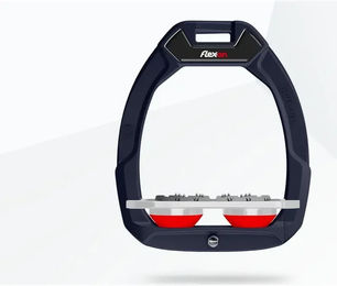 Flex-On Safe-On Sicherheitssattel mit Ultra Grip in Blau Grau Rot – Bild 1 von 1