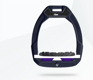 Flex-On Safe-On Sicherheitssattel mit Ultra Grip in Blau Weiß Lila – Bild 1 von 1