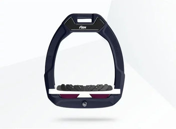 Flex-On Safe-On Sicherheitssattel mit Ultra Grip in Rot Weiß Purpur – Bild 1 von 1