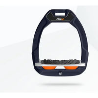 Produktbild von Flex-On Safe-On Sicherheitssteigbügel aus Aluminium in Grau/Orange mit Ultra Grip Neigung