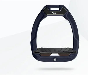 Flex-On Safe-On Sicherheitssteigbügel aus Aluminium in Schwarz/Braun mit Grip-Funktion – Bild 1 von 1