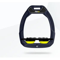 Produktbild von Flex-On Safe-On Sicherheitssteigbügel aus Aluminium in Schwarz-Gelb mit Ultra Grip Sohle