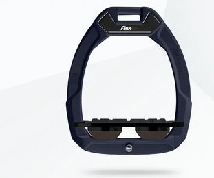 Flex-On Safe-On Sicherheitssteigbügel aus Aluminium in Schwarz und Braun – Bild 1 von 1