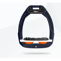 Produktbild von Flex-On Safe-On Sicherheitssteigbügel aus Aluminium in Weiß-Orange mit Ultra Grip Neigung