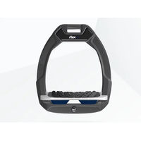 Produktbild von Flex-On Safe-On Sicherheitssteigbügel aus Reitkunststoff mit Ultra Grip in Anthrazit Grau Marine