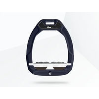 Produktbild von Flex-On Safe-On Sicherheitssteigbügel aus Reitkunststoff Plat Ultra Grip in Grün Weiß Braun