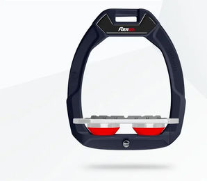 Flex-On Safe-On Sicherheitssteigbügel Flach Grip Aluminium Grau Rot – Bild 1 von 1