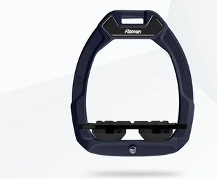 Flex-On Safe-On Sicherheitssteigbügel Flach Grip aus Aluminium in Schwarz/Schwarz für Pferde – Bild 1 von 1