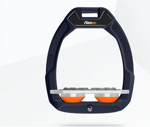 Flex-On Safe-On Sicherheitssteigbügel Flach Grip Blau Grau Orange – Bild 1 von 1