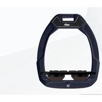 Produktbild von Flex-On Safe-On Sicherheitssteigbügel Flach Grip für Pferde Blau Schwarz Braun