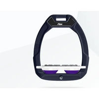Produktbild von Flex-On Safe-On Sicherheitssteigbügel Flach Grip für Pferde Braun Weiß Violett
