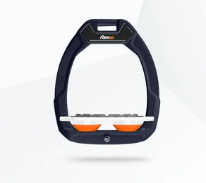 Flex-On Safe-On Sicherheitssteigbügel Flach Grip Grün Weiß Orange – Bild 1 von 1