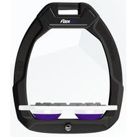 Produktbild von Flex-On Safe-On Sicherheitssteigbügel Flach Grip Schwarz Weiß Violett