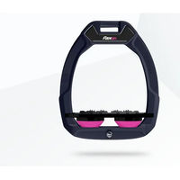 Produktbild von Flex-On Safe-On Sicherheitssteigbügel Flach Ultra Grip Aluminium Schwarz Rosa