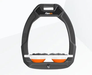 Flex-On Safe-On Sicherheitssteigbügel Flach Ultra Grip Anthrazit Weiß Orange – Bild 1 von 1
