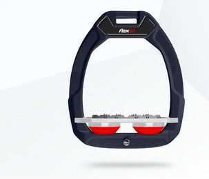 Flex-On Safe-On Sicherheitssteigbügel Flach Ultra Grip aus Aluminium in Grau/Rot – Bild 1 von 1