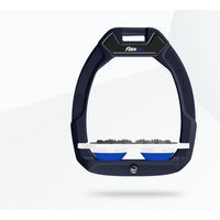 Produktbild von Flex-On Safe-On Sicherheitssteigbügel Flach Ultra Grip Blau Weiß Marin für Pferde