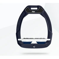 Produktbild von Flex-On Safe-On Sicherheitssteigbügel Flach Ultra Grip Blau Weiß Marin für Pferde